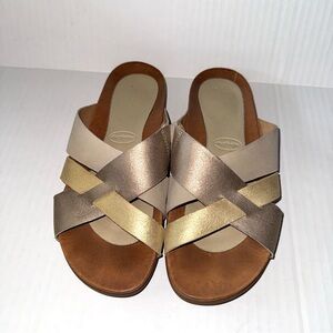 Dansko Joanna Sand Brown‎ Leather Sandals